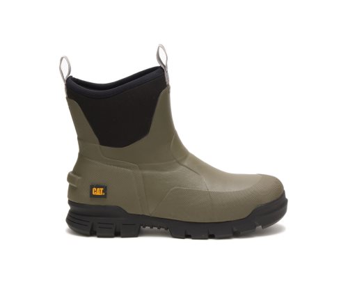 Botas De Goma Caterpillar Stormers 6" Hombre Verde Oliva | Argentina IDWAU-8610