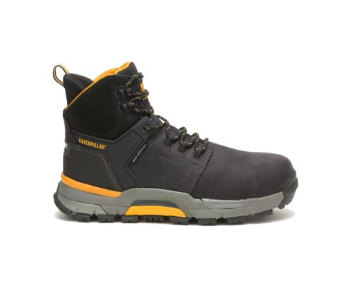 Botas De Trabajo Caterpillar CAT EDGE Waterproof Nano Puntera Hombre Negras | Argentina UXIFB-6473
