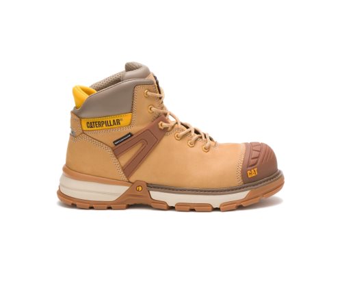 Botas De Trabajo Caterpillar Excavator Superlite Waterproof Nano Puntera Hombre Marrones | Argentin