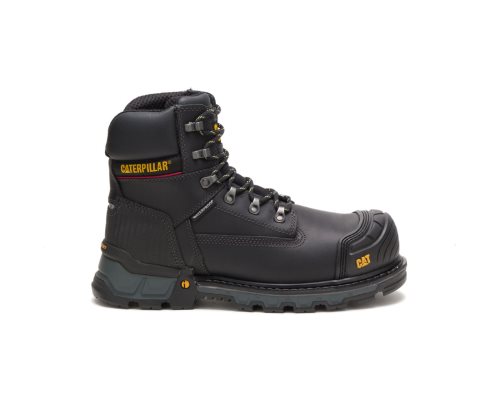 Botas De Trabajo Caterpillar Excavator XL 6" Waterproof Composite Puntera Hombre Negras | Argentina