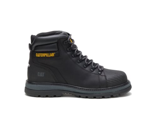 Botas De Trabajo Caterpillar Foxfield Steel Puntera Hombre Negras | Argentina UKYMO-0361