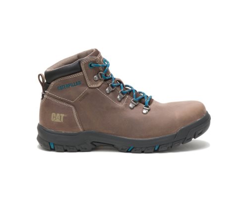 Botas De Trabajo Caterpillar Mae Steel Puntera Waterproof Mujer Marrones | Argentina FKZJO-3981