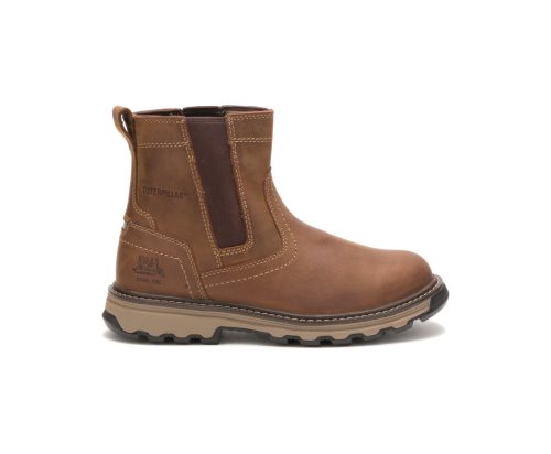 Botas De Trabajo Caterpillar Pelton Steel Puntera Hombre Marrones | Argentina TMJSN-0739