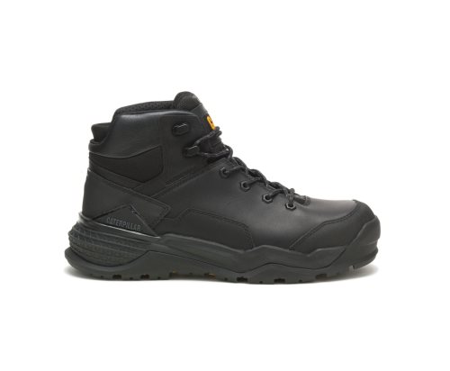 Botas De Trabajo Caterpillar Provoke Mid Waterproof Alloy Puntera Hombre Negras | Argentina TRLWS-5