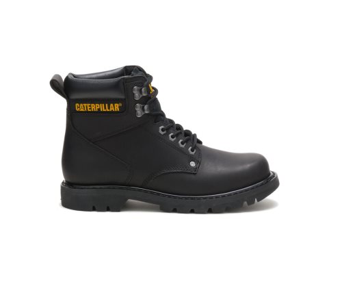 Botas De Trabajo Caterpillar Second Shift Hombre Negras | Argentina BNVRK-0183