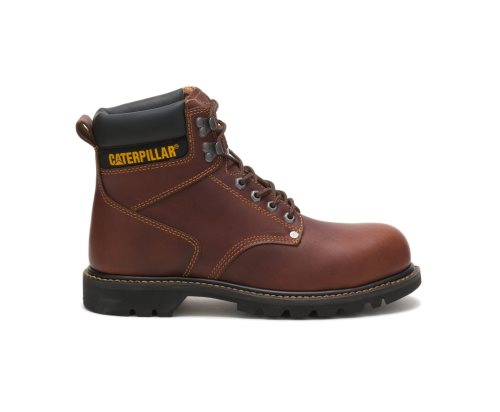 Botas De Trabajo Caterpillar Second Shift Steel Puntera Hombre Marrones | Argentina NHEJA-7409