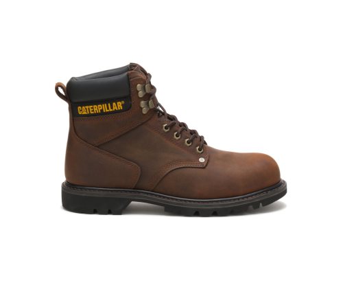 Botas De Trabajo Caterpillar Second Shift Steel Puntera Hombre Marrones Oscuro | Argentina PVMNB-62