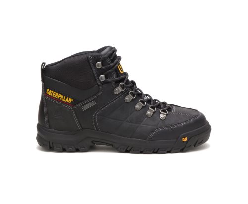 Botas De Trabajo Caterpillar Threshold Waterproof Steel Puntera Hombre Negras | Argentina DUQSZ-914