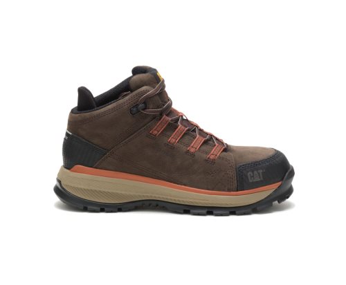 Botas De Trabajo Caterpillar Utilize Waterproof Alloy Puntera Hombre Chocolate Oscuro | Argentina X