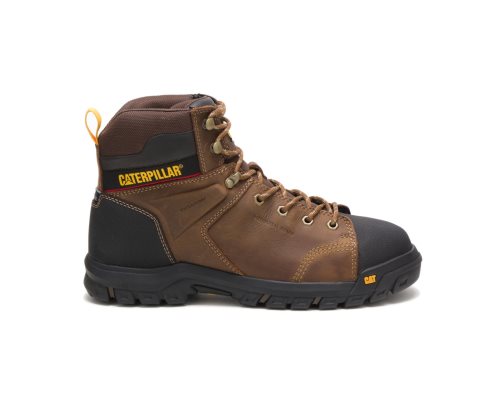 Botas De Trabajo Caterpillar Wellspring Waterproof Metatarsal Guard Steel Puntera Hombre Marrones |