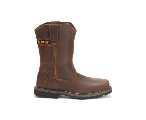 Botas De Trabajo Caterpillar Wellston Pull On Steel Puntera Hombre Marrones Oscuro | Argentina VFZN